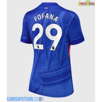 Camisa de time de futebol Chelsea Wesley Fofana #29 Replicas 1º Equipamento Feminina 2025-26 Manga Curta